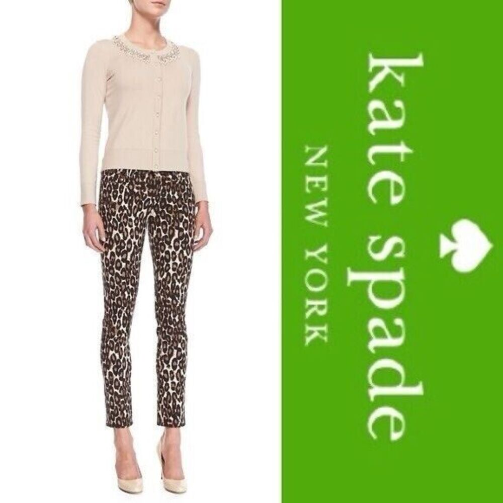 Kate Spade Size 32 Broome Street Leopard Print Jeans